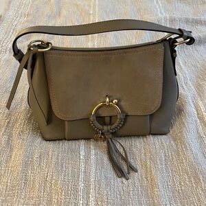 See by Chloe Gray Leather Women's Bag